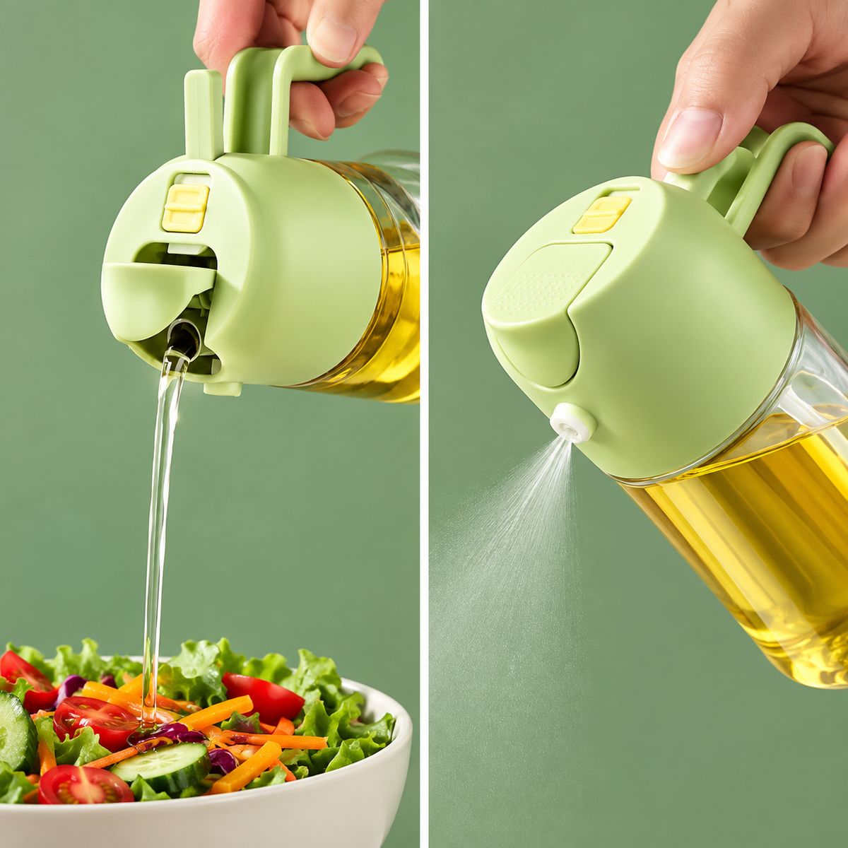 2-in-1 Oil Sprayer & Pourer Bottle