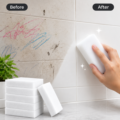 Magic Eraser Sponge – Powerful Multi-Surface Cleaning Pad (Pack of 4)